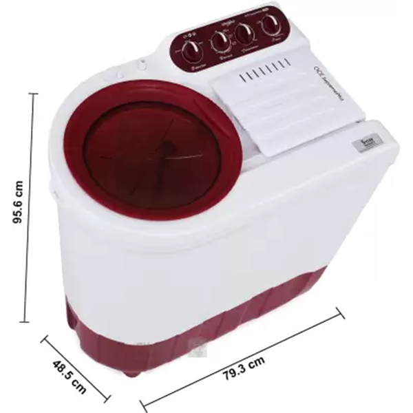 Buy Whirlpool 7 kg Semi Automatic Top Load Red (Ace 7.0 Supreme Plus (Coral Red) (5YR)) | Vasanth &amp; Co